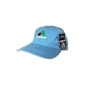 Asgrow‎ Strapback Hat Baby Blue One Size Adjustable Embroidered Logo Ahead